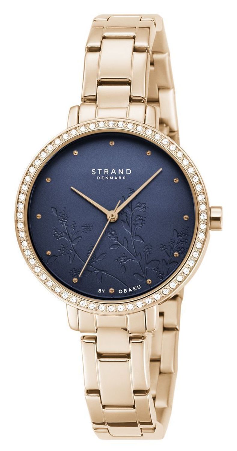 Zegarek damski STRAND Pacifica S712LXVLSV. Zegarek damski STRAND Pacifica S712LXVLSV. Strand Pacifica to elegancki zegarek damski z oryginalną, granatową tarczą ozdobioną kwiatowym motywem. Zegarek damski posiada in8.jpg