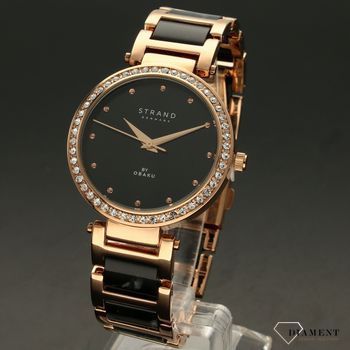 Zegarek damski STRAND Belle Mare S713LXVBSB. Strand Belle Mare to elegancki zegarek damski z oryginalną, czarną tarczą z masą perłową.  (2).jpg