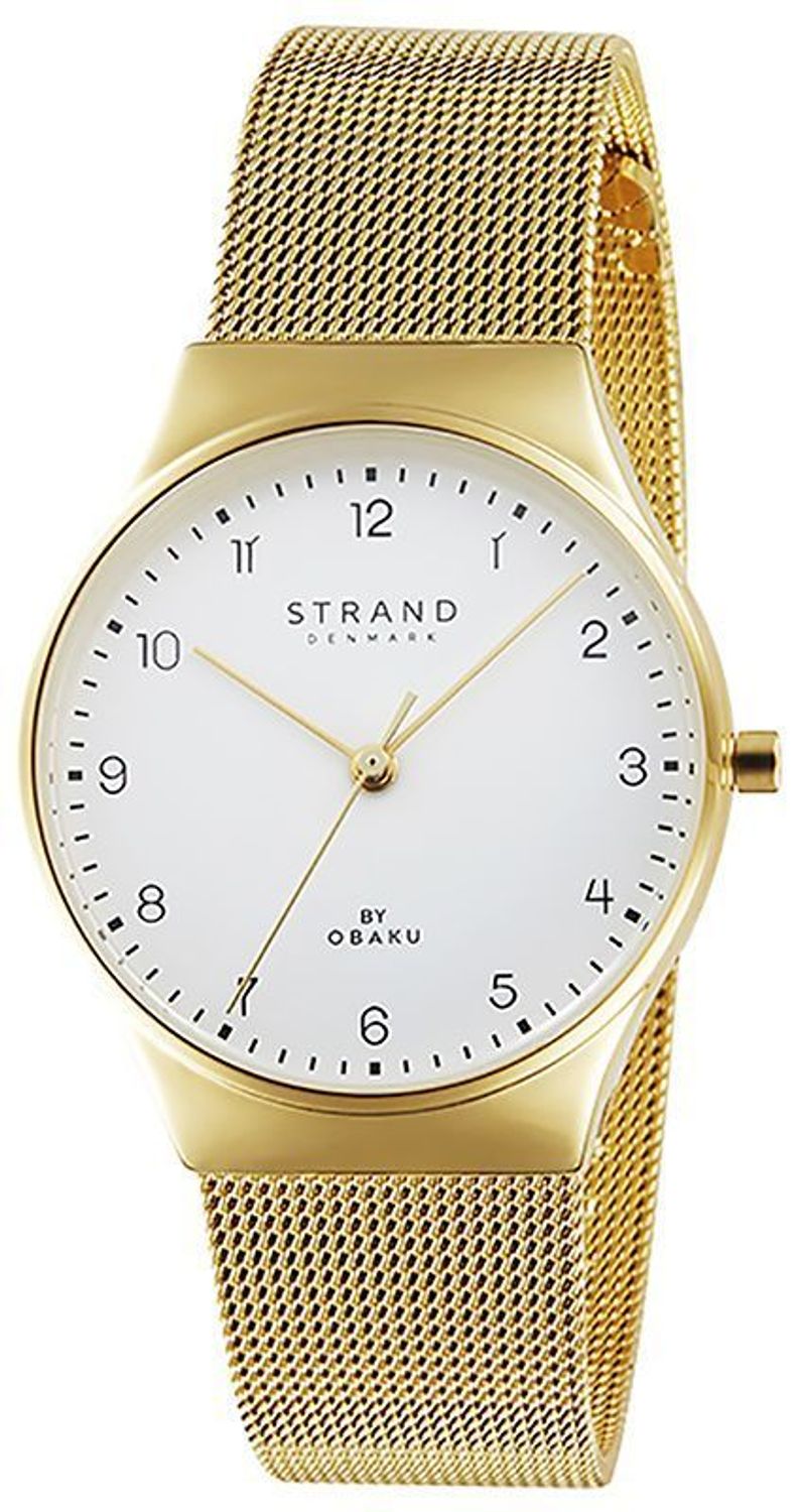 Zegarek damski Strand na bransolecie S717LXGWMG-DG. Damski zegarek na bransolecie. Damski zegarek Strand w złotym kolorze. Zegarek damski klasyczny. Damski zegarek na bransolecie typu mesh idealny na prezent..jpg
