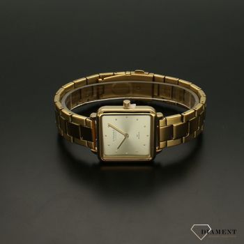 Zegarek damski złoty kwadrat na bransolecie z ornamentem Strand  S718LXGGSG ⌚ (3).jpg