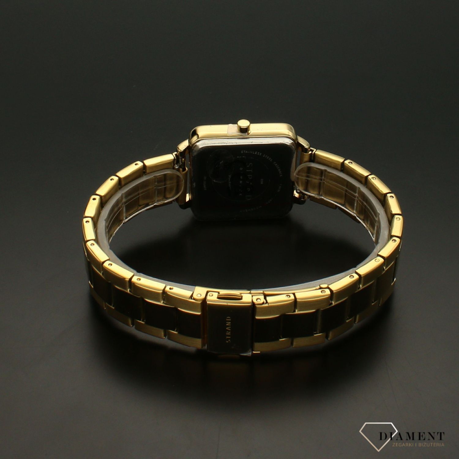 Zegarek damski Strand Złoty kwadrat S718LXGGSG.jpg