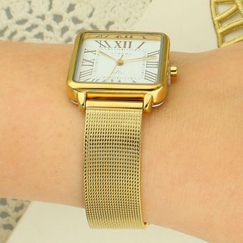 Strand S718LXGWMG-DNA – damski zegarek złoty mesh  Strand by Obaku (3).jpg