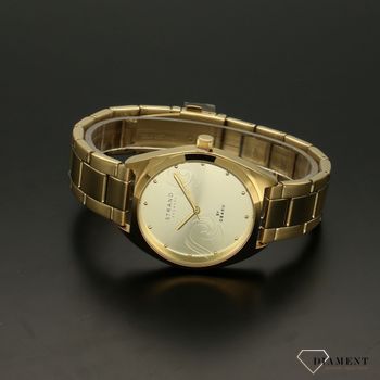 Zegarek damski złoty na bransolecie z ornamentem Strand  S719LXGGSG ⌚  (3).jpg