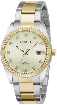 Zegarek damski na bransolecie złoto-srebrny Strand S721LDFGSF.jpg