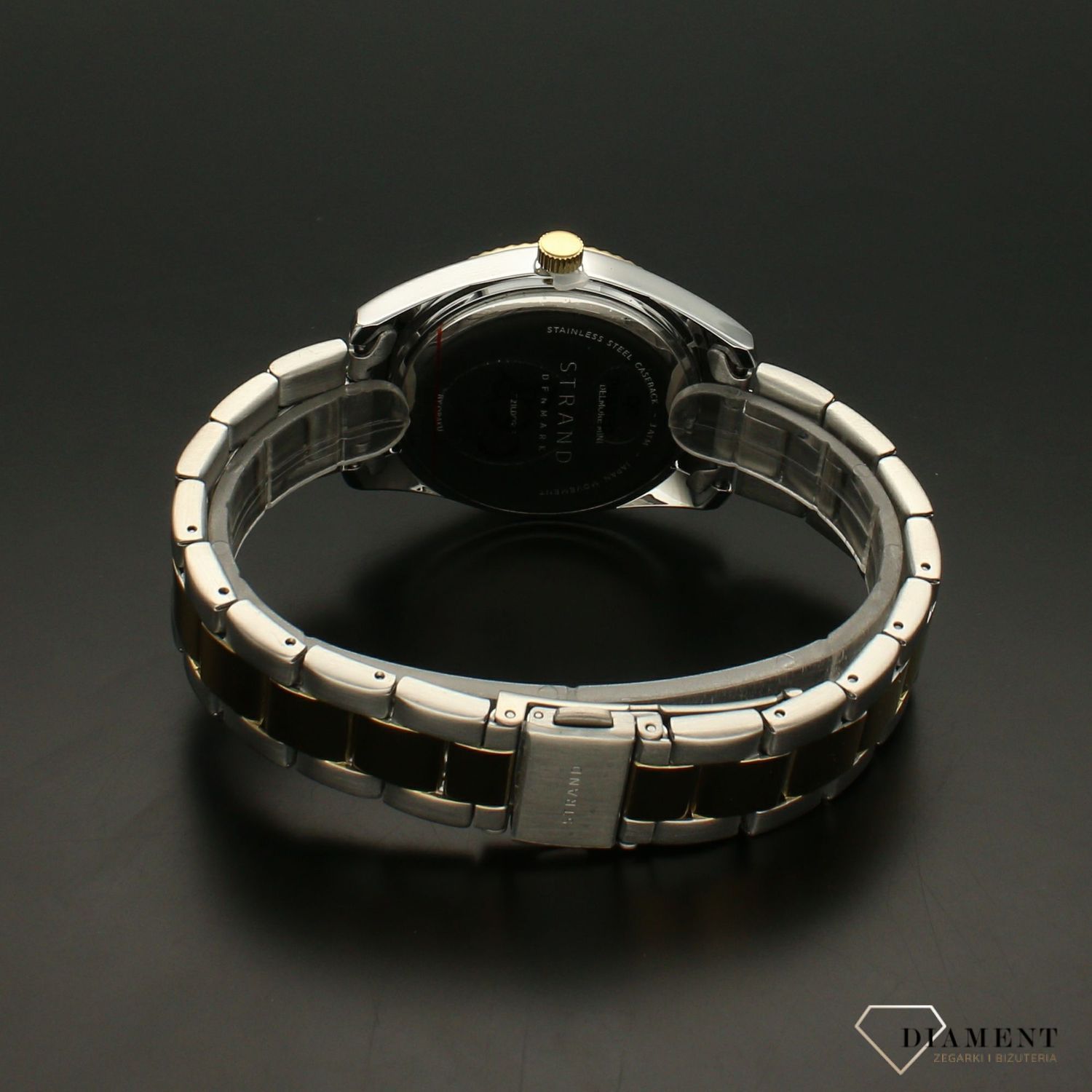 Zegarek damski na bransolecie złoto-srebrny Strand S721LDFGSF.jpg