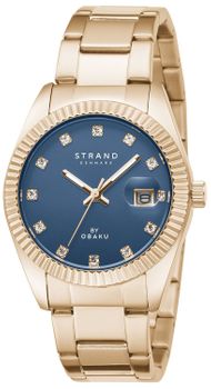 Zegarek damski na bransolecie w kolorze różowego złota Strand S721LDVLSV.jpg
