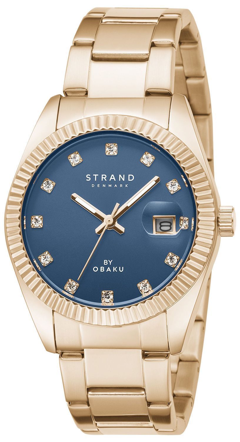 Zegarek damski na bransolecie w kolorze różowego złota Strand S721LDVLSV.jpg