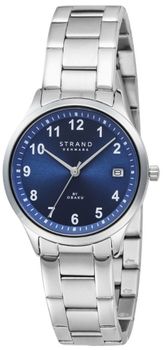 Zegarek Strand by Obaku Oceania Mini Cyan S743LDCLSC – damski zegarek z niebieską tarczą i stalową bransoletą (1).jpg