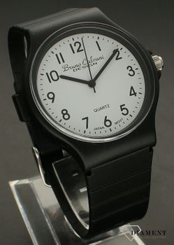 Zegarek męski Bruno Calvani na gumowym pasku S75. Męski zegarek klasyczny. Zegarek męski z wyraźną tarczą. Zegarek męski na gumowym pasku (2).jpg