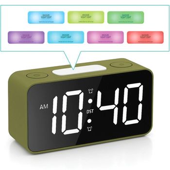 Cyfrowy Zegar Budzik JVD SB2020.1 LED z Alarmem i Regulacją Jasności zielony.jpg