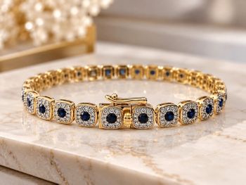 Złota bransoletka damska z 348 diamentami 1,02 ct i 29 szafirami 2,00 ct – 18 cm (3).jpg