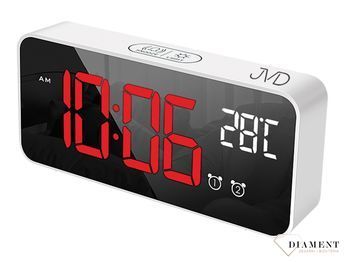 Zegar cyfrowy z alarmem JVD SB8005.2  z czerwonym wyświetlaczem Dwa czasy budzenia  Termometr✓ Zegary na biurko✓Zegar cyfrowy z termometrem ✓ Wybór trybu 12 lub 24-godzinowego✓Negocjacje ➤Zapraszamy do sklepu www.zegarki-dia.jpg