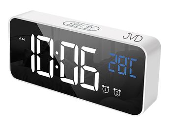 Zegar cyfrowy z alarmem JVD SB8005.2  z białym wyświetlaczem ✓.jpg