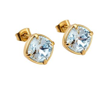 Kolczyki pozłacane ze stali z kryształami Swarovski® w kolorze Luminous Green  Azure (3).jpg