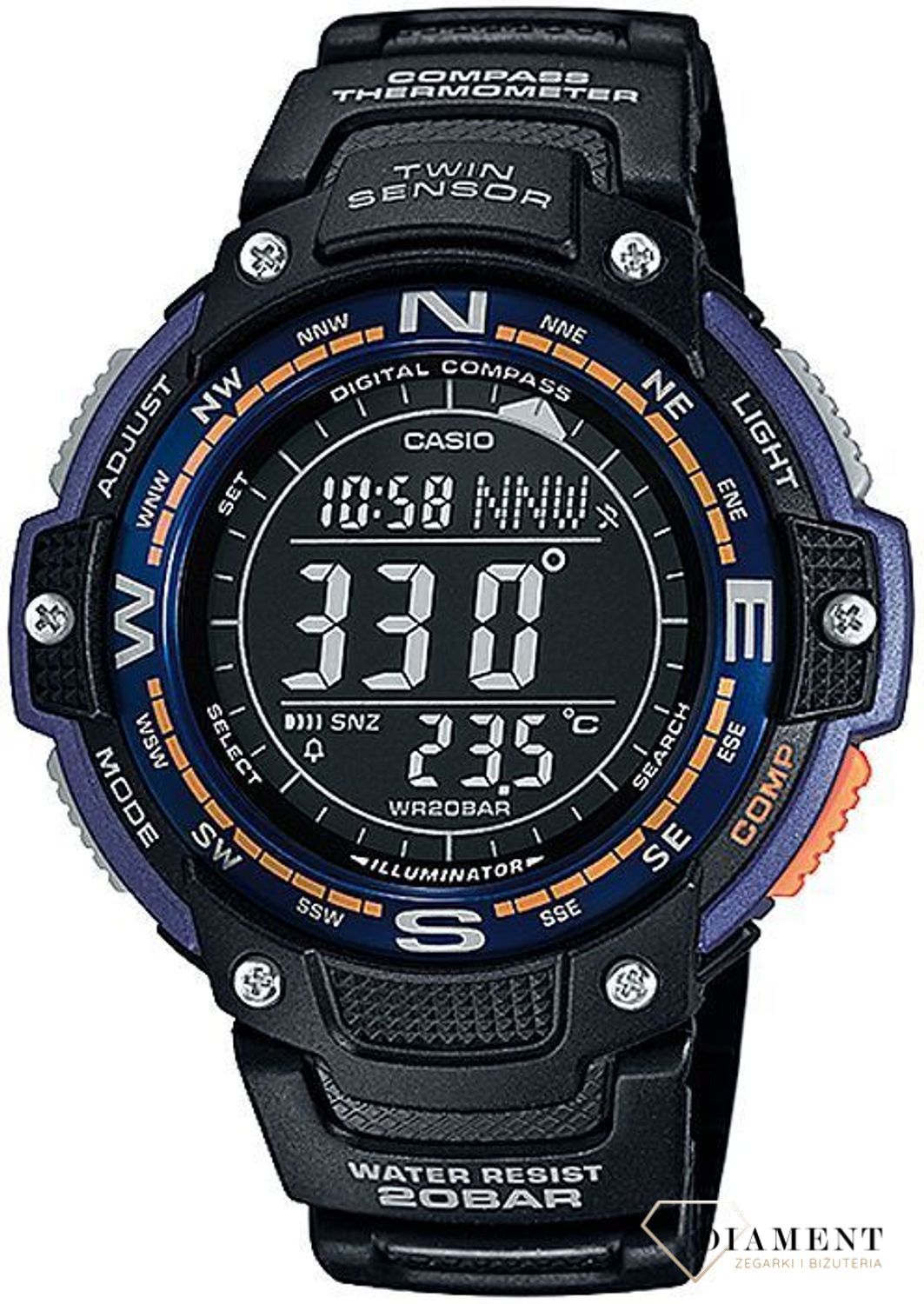 Męski zegarek Casio SGW-100-2BER.jpg