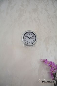 Zegar ścienny do łazienki, sauny JVD Szary SH018 to zegar do łazienki w kolorze szarym , zegary do łazienki, zegary łazienkowe, zegary wodoszczelne, zegary ścienne (2).JPG