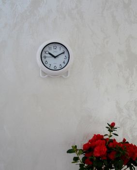 Zegar ścienny do łazienki, sauny JVD Biały SH018, zegary do łazienki, zegary łazienkowe, zegary wodoszczelne, zegary ścienne (1).JPG