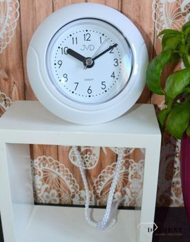 Zegar ścienny wiszący wodoszczelny łazienkowy JVD SH33.1. Zegar wodoszczelny do łazienki biały (2).JPG