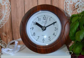 Zegar ścienny wodoszczelny łazienkowy JVD SH33.3. Zegar do łazienki wodoszczelny imitacja drewna. Zegar wiszący lub stojący (2).JPG