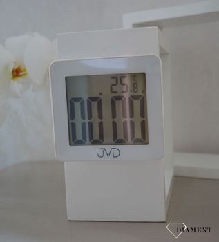 Zegar z wyświetlaczem wyposażony w funkcje alarmu, godziny, termometrem oraz stoper. Zegar zasilany na baterię (1).JPG
