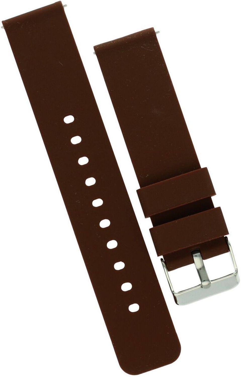 Czekoladowy silikonowy pasek do zegarka Condor 20mm – stalowa sprzączka.jpg