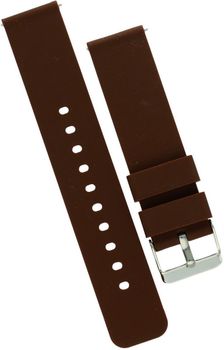 Czekoladowy silikonowy pasek do zegarka Condor 20mm – stalowa sprzączka.jpg