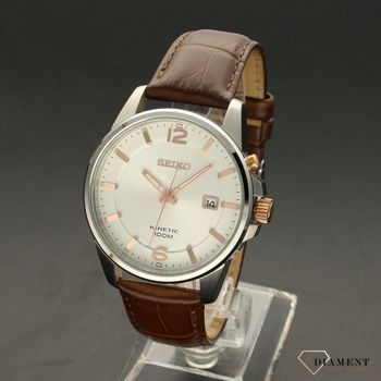 Elegancki zegarek męski w jasnej kolorystce z paskiem w kolorze brązowym (2).jpg
