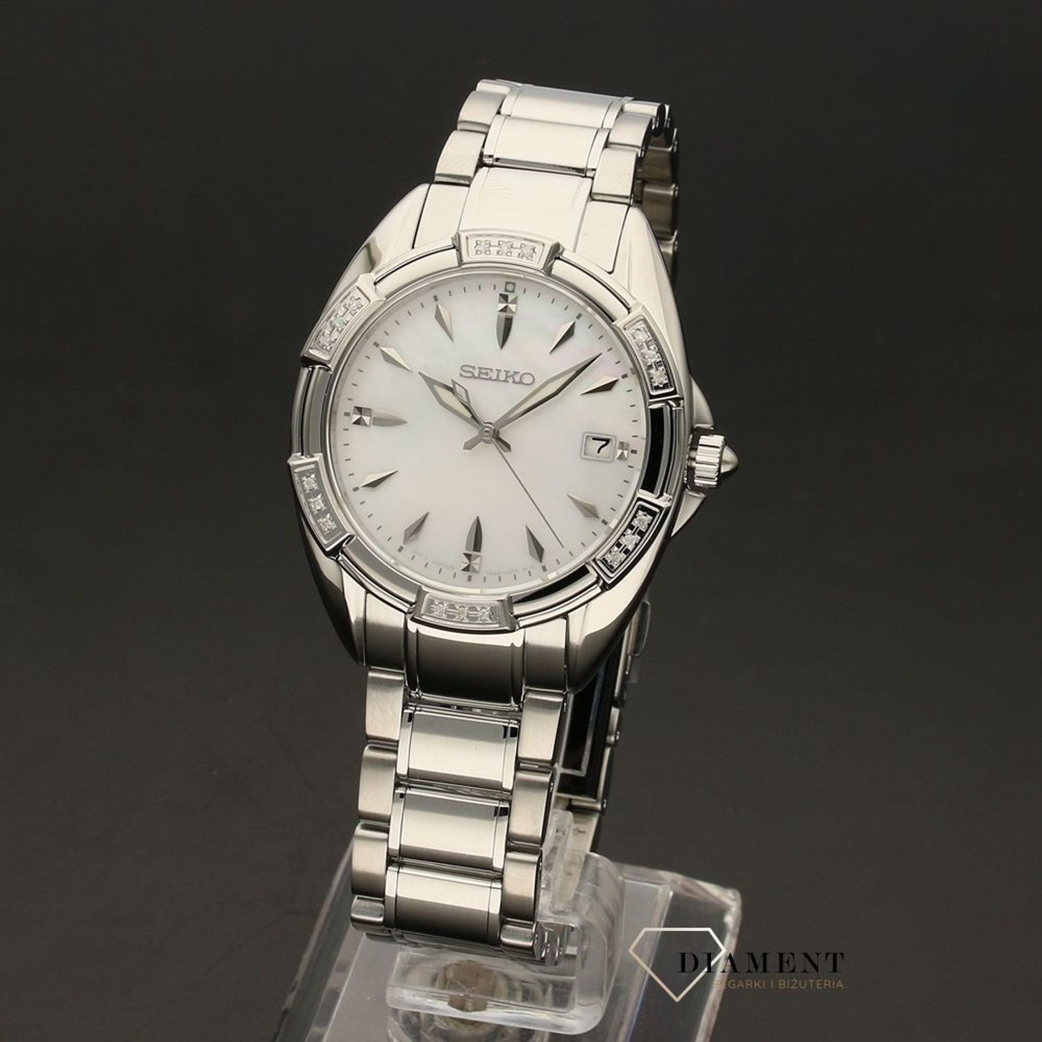 Zegarek damski Seiko Classic SKK883P1 Diamonds.jpg