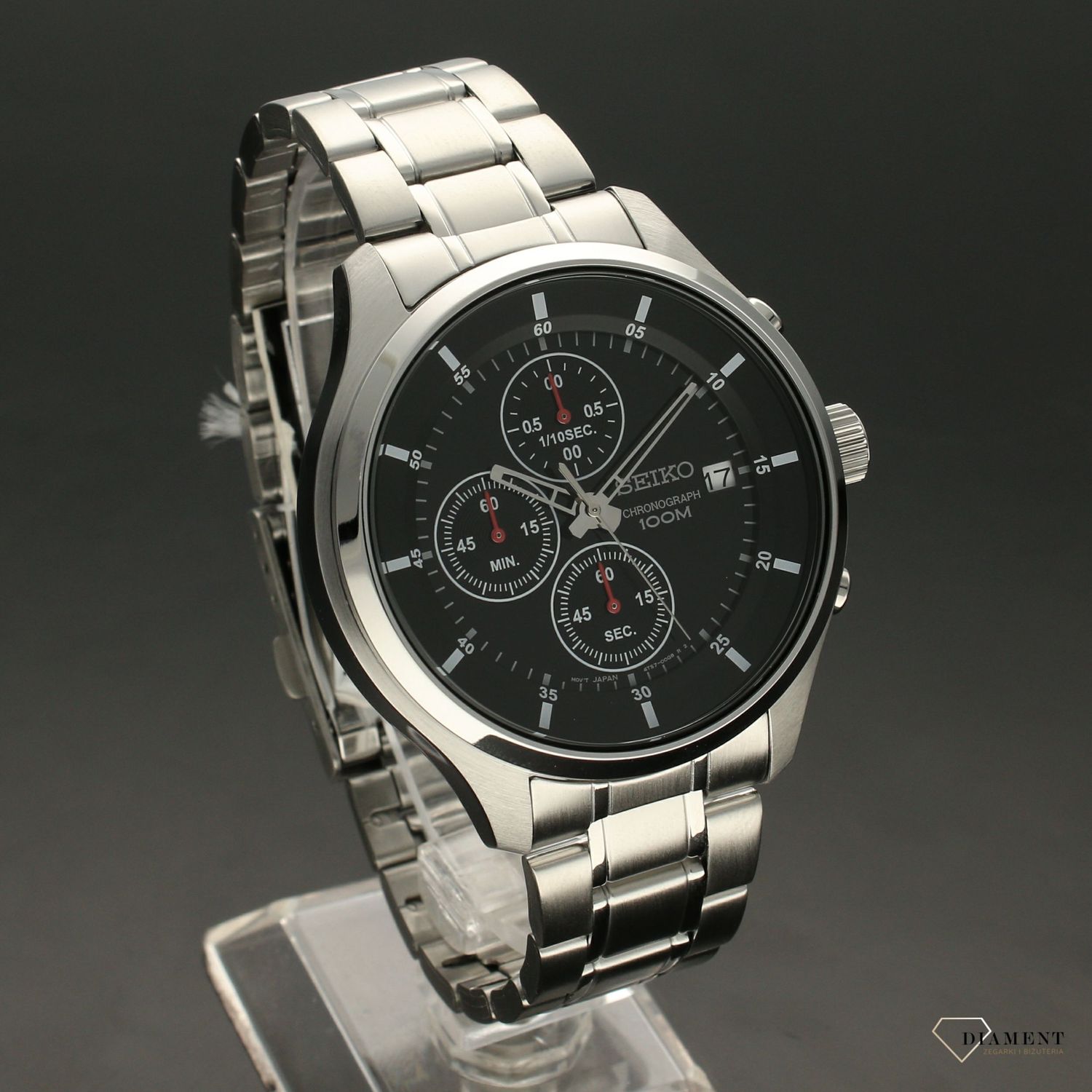 Zegarek męski Seiko  Czarny, sportowy chronograph   SKS539P1.1.jpg