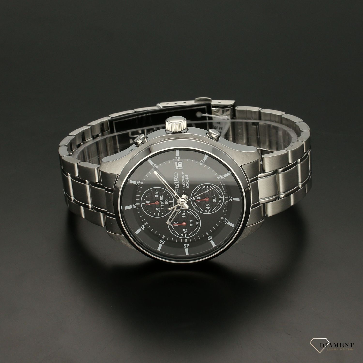 Zegarek męski Seiko  Czarny, sportowy chronograph   SKS539P1.1.jpg