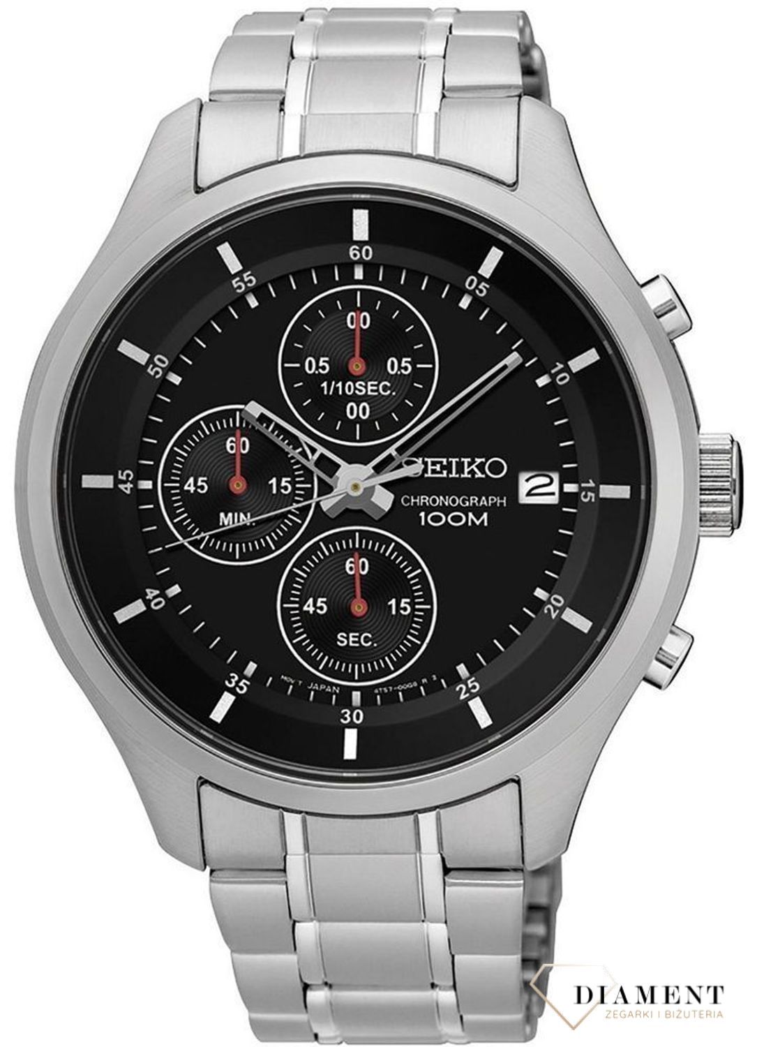 Zegarek męski Seiko  Czarny, sportowy chronograph   SKS539P1.1.jpg