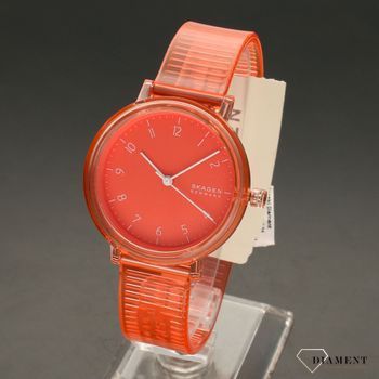 Damski zegarek Skagen w pomarańczowym kolorze to idealna propozycja na wiosnę i lato. Charakterystyczny kolor sprawi, że zegarek ożywi każdą stylizację (3).jpg