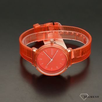 Damski zegarek Skagen w pomarańczowym kolorze to idealna propozycja na wiosnę i lato. Charakterystyczny kolor sprawi, że zegarek ożywi każdą stylizację (4).jpg