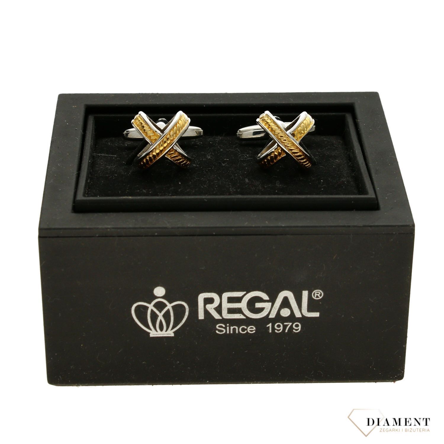 Spinki do mankietów pozłacane X SP40 (1).jpg