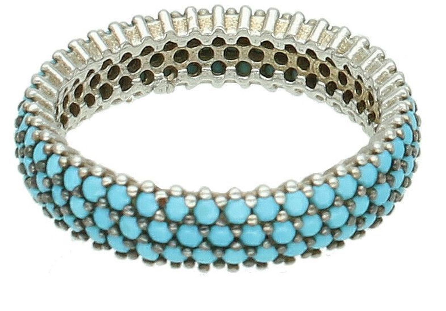 Srebrny pierścionek damski 925 turkusowa obrączka SQP00000-018 rozmiar 18 (2).jpg