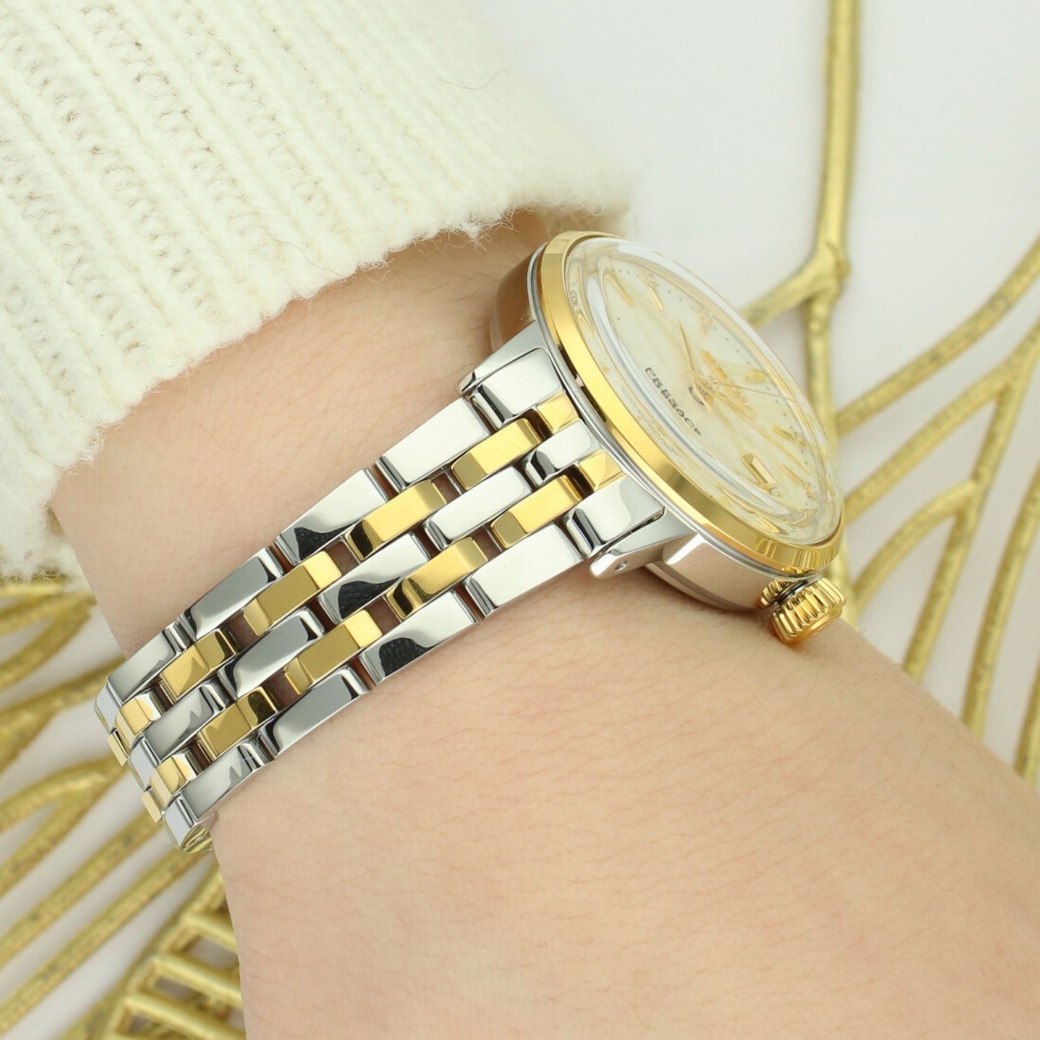 Zegarek damski Seiko Presage Cocktail Time White Lady Diamond Twist SRE010J1.jpg