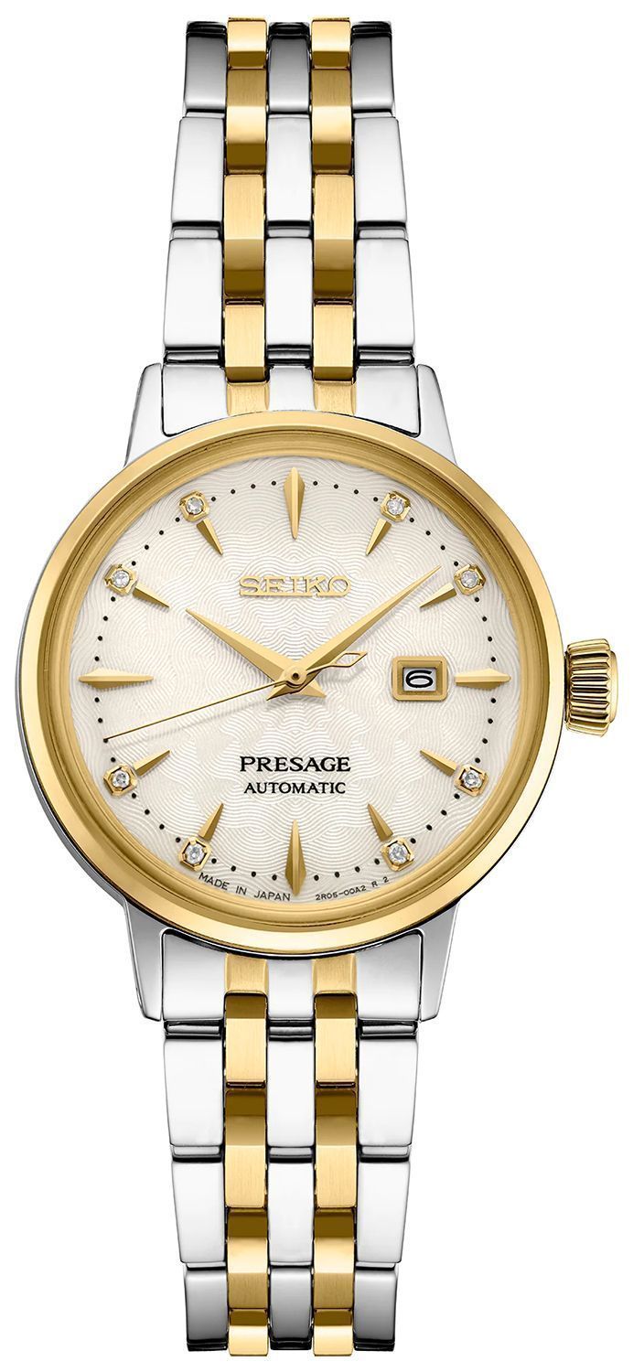 Zegarek damski Seiko Presage Cocktail Time White Lady Diamond Twist SRE010J1.jpg