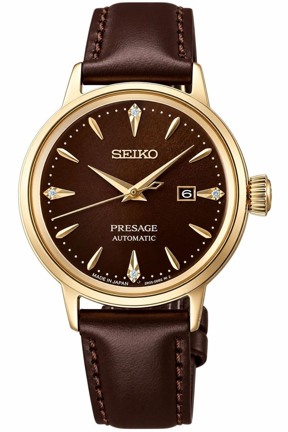 Seiko SRE020J1 Presage Cocktail Time – damski zegarek w kolorze czekoladowym.jpg