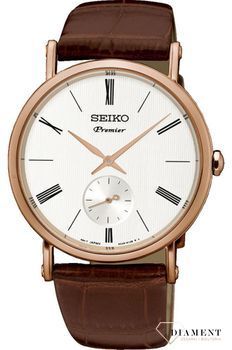 Zegarek męski Seiko Premier  Elegancki Rose Gold  SRK038P1.jpg