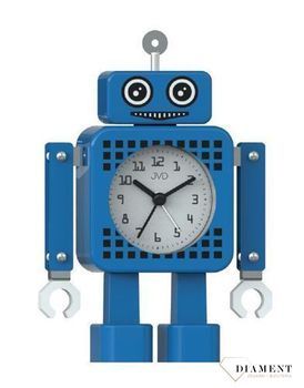 Budzik JVD dziecięcy niebieski Robot SRP2304.1. Budzik w kształcie robota. Budzik dla dziecka, dla chłopca. Budziki Zegarki budziki Budzik dla dzieci.jpg