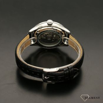 Elegancki zegarek męski z czarną tarczą i białymi indeksami w postaci cyfr rzymskich (5).jpg