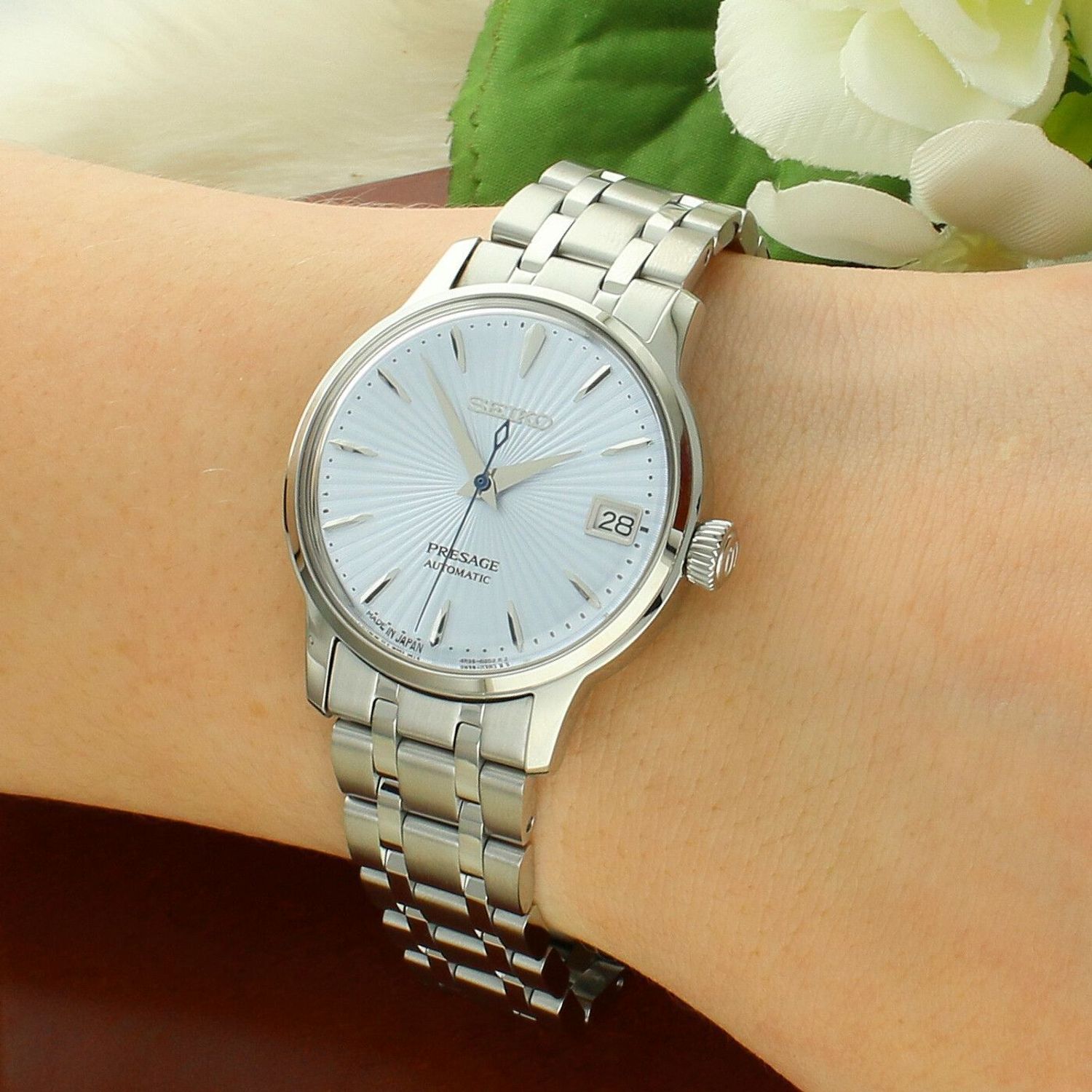 Damski Zegarek Automatyczny z Błękitną Tarczą Seiko Presage SRP841J1 (2).jpg