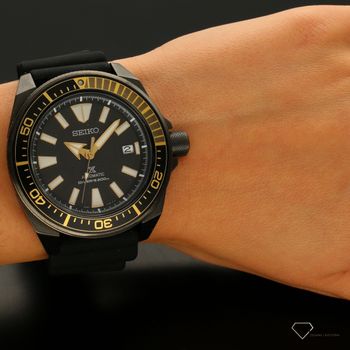 Męski zegarek Seiko SRPB55K1 Prospex Diver's 200m Samurai Automatic Black-Gold. ✓ Zegarki męski✓ Wymarzony prezent ✓ Prezent dla ukochanego ✓  (1).jpg
