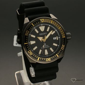 Męski zegarek Seiko SRPB55K1 Prospex Diver's 200m Samurai Automatic Black-Gold. ✓ Zegarki męski✓ Wymarzony prezent ✓ Prezent dla ukochanego ✓  (2).jpg