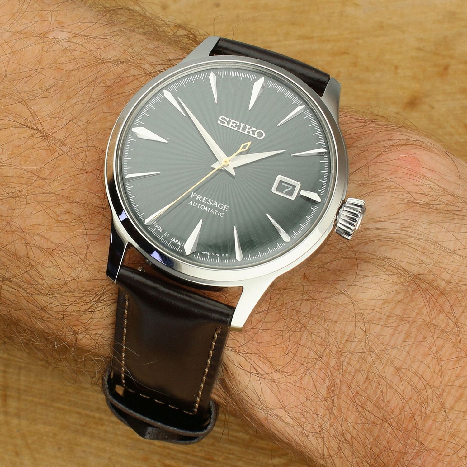 Zegarek Męski Seiko Presage Cocktail Automatic SRPD37J1 – Zielona Tarcza.jpg