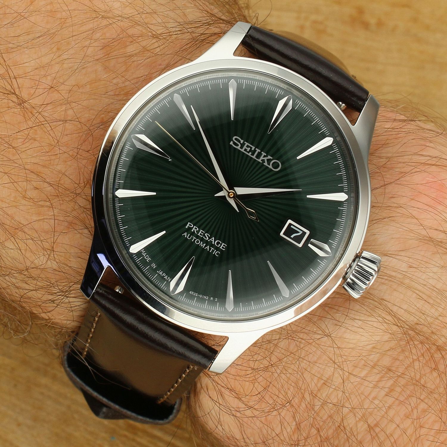 Zegarek Męski Seiko Presage Cocktail Automatic SRPD37J1 – Zielona Tarcza.jpg
