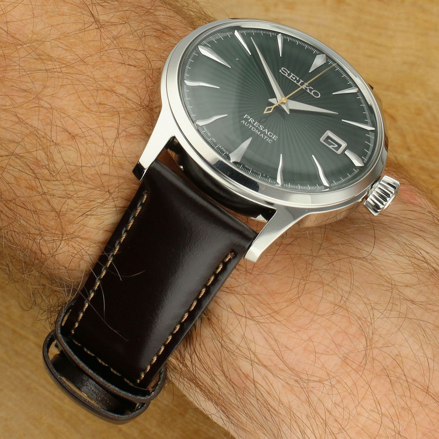 Zegarek Męski Seiko Presage Cocktail Automatic SRPD37J1 – Zielona Tarcza.jpg