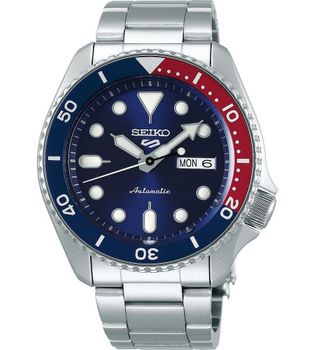 Seiko 5 Sports SRPD53K1 to zegarek męski diver inspirowany SKX. Automatyczny mechanizm Seiko 4R36, bezel “Pepsi”, granatowa tarcza, stalowa bransoleta i wodoszczelność 10 bar. Idealny dla miłośników klasycznych diverów.1.jpg