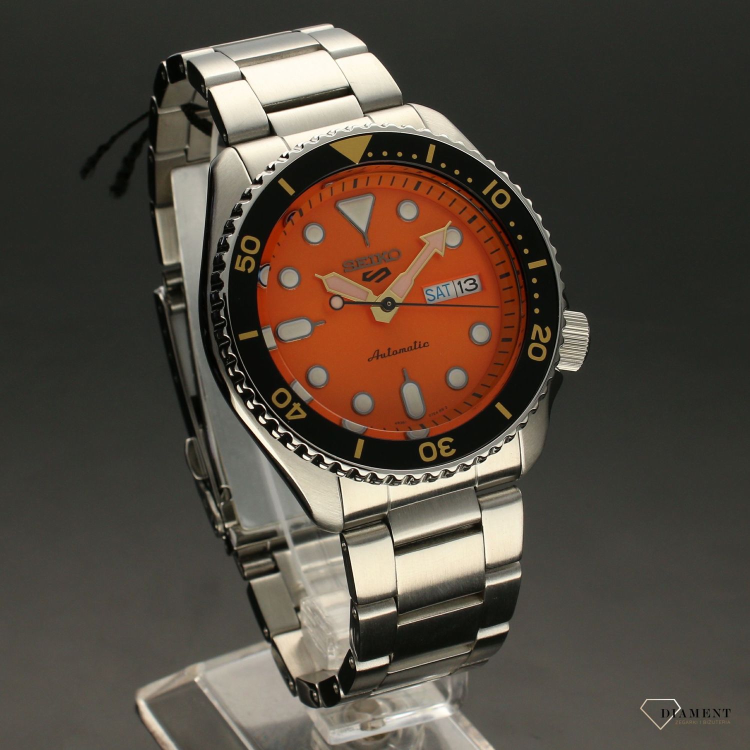 Zegarek męski Seiko 5 Automat  Orange Sport  SRPD59K1.jpg