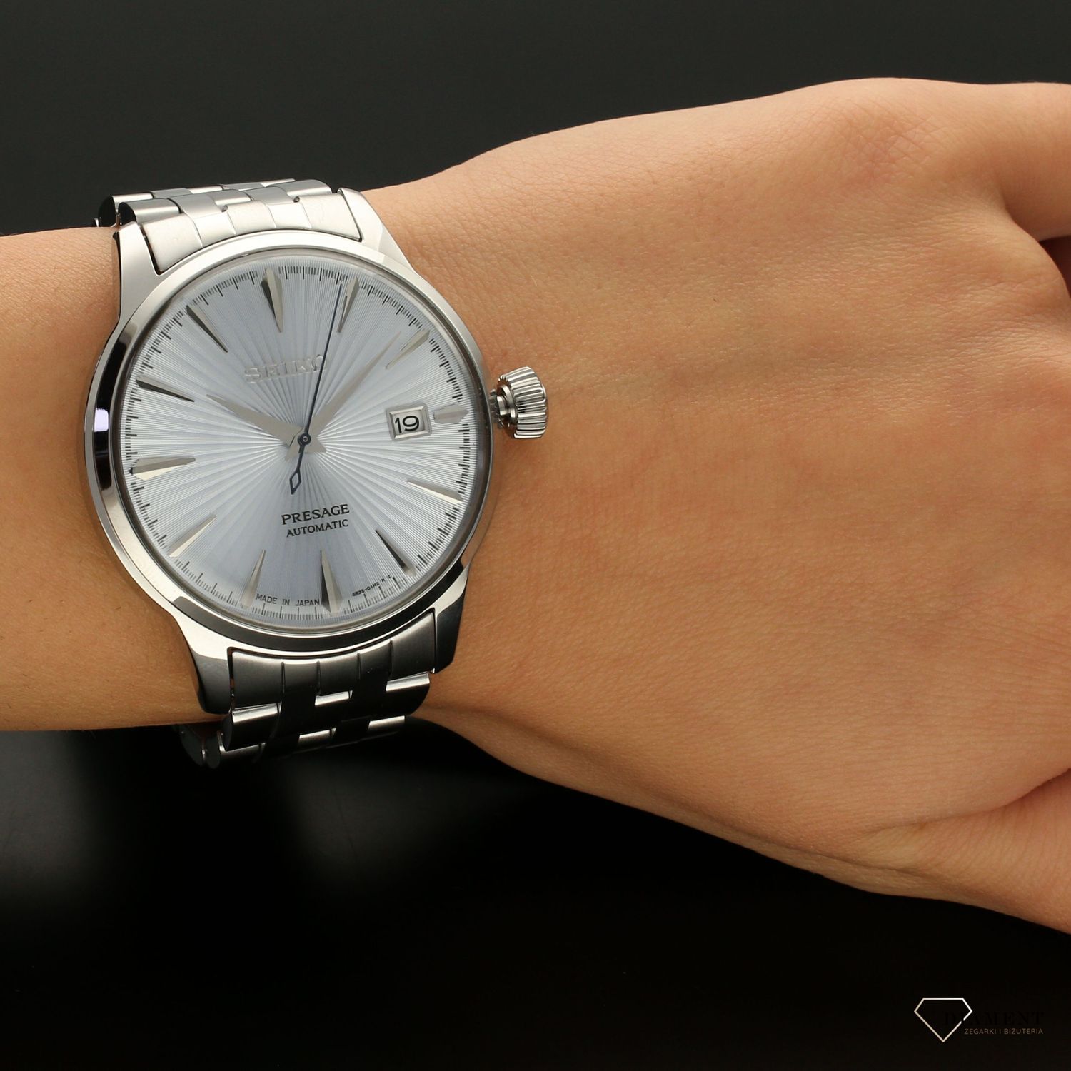 Zegarek męski Seiko Presage Automatic  Light Blue   SRPE19J1.jpg